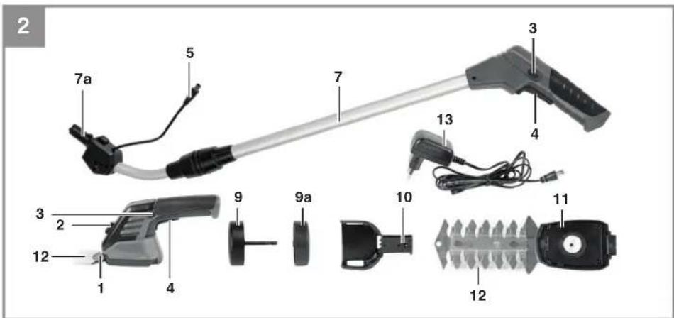 EINHELL GC-CG 3 6/70 Li - 2