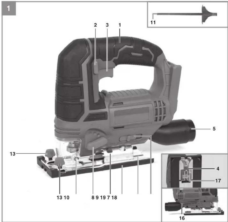EINHELL TC-JS 18/2700 Li - 1