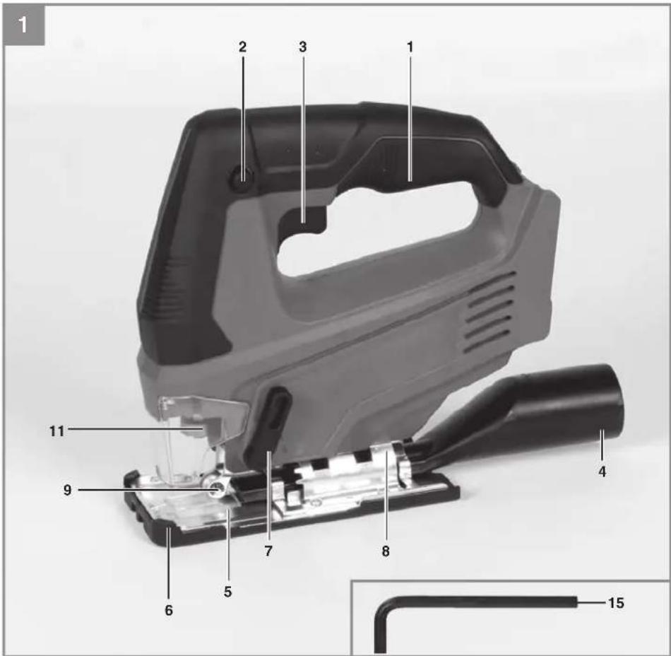 EINHELL TC-JS 18/80 Li - 1
