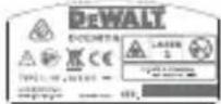 DEWALT DCE089G - Uyarı Etiketleri - 6