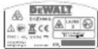 DEWALT DCE089G - Advarselsmerking - 5
