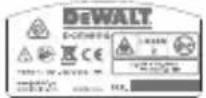 DEWALT DCE089G - Etiquetas de aviso - 6