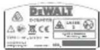 DEWALT DCE089G - Warning Labels - 4
