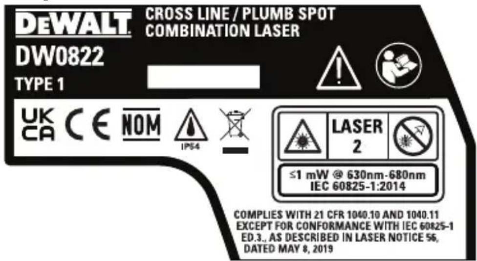 DEWALT DW0822 - Étiquettes de mise en garde - 6