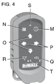 DEWALT DW079 - REMOTE CONTROL: MANUAL MODE BUTTON M - 1