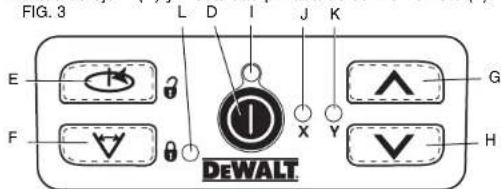 DEWALT DW079 - Panel de control del láser - 1