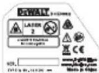DEWALT DCE088R - Varoitustarrat - 5