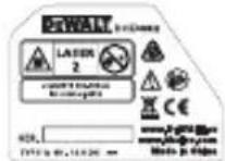 DEWALT DCE088R - Étiquettes d'advertissement - 5