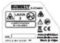 DEWALT DCE088R - Etichette di avertenza - 5