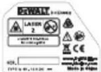 DEWALT DCE088R - Warnetiketten - 5