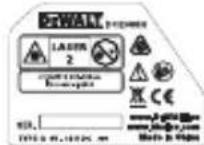 DEWALT DCE088R - Etiquetas de advertencia - 5