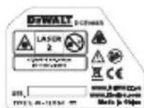 DEWALT DCE088R - Varningsetiketter - 5