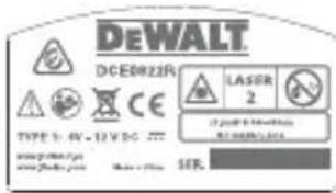 DEWALT DCE0822R - Advarselsetiketter - 5