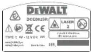 DEWALT DCE085G - Warning Labels - 5