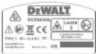 DEWALT DCE0825G - Varningsetiketter - 4