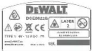 DEWALT DCE0822G - Advarselsetiketter - 4