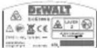 DEWALT DCE0811R - Warnetiketten - 5