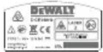 DEWALT DCE0811R - Etiquetas de advertencia - 5