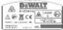 DEWALT DCE0811R - Varningsetiketter - 6