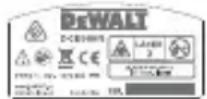 DEWALT DCE0811R - Advarselsmærkater - 7