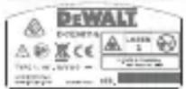 DEWALT DCE0811R - Advarselsmærkater - 6