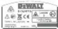 DEWALT DCE0811R - Warnetiketten - 6