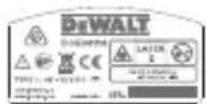 DEWALT DCE0811R - Etiquetas de aviso - 4