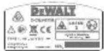 DEWALT DCE0811G - Varningsetiketter - 4
