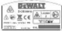 DEWALT DCE0811G - Warning Labels - 5