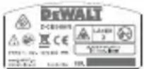 DEWALT DCE0811G - Advarselsmærkater - 7