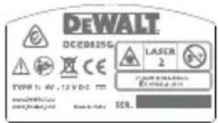 DEWALT DCE085R - Etiquetas de advertencia - 4