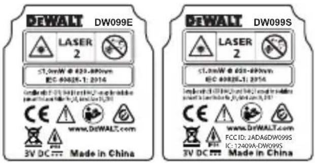 DEWALT DW099E - ADVERTENCIA: - 1