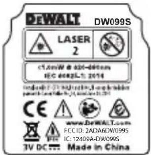 DEWALT DW099E - WARNING: - 2