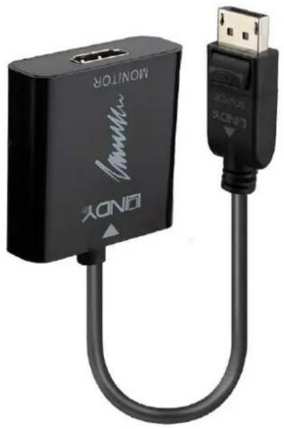 Lindy 41068 - CONVERTISSEUR ACTIF DISPLAYPORT 1.2 VERS HDMI 18G - 1