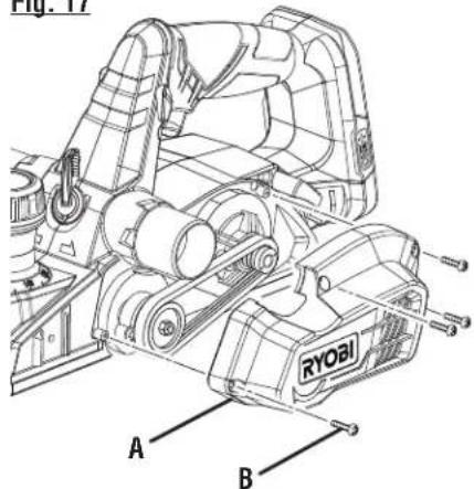 RYOBI P611 - REPLACEMENT DES LAMES - 18