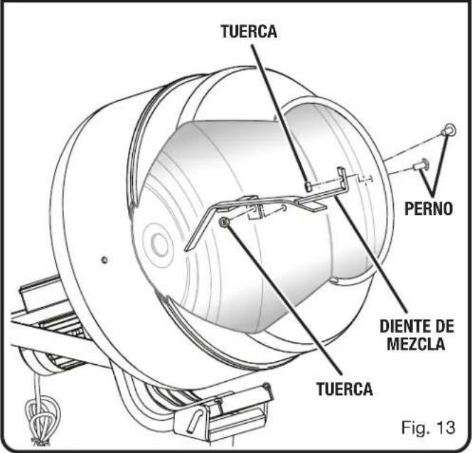 RYOBI RMX001 - INSTALACIÓN DE LOS DIENTES DE MEZCLA - 2
