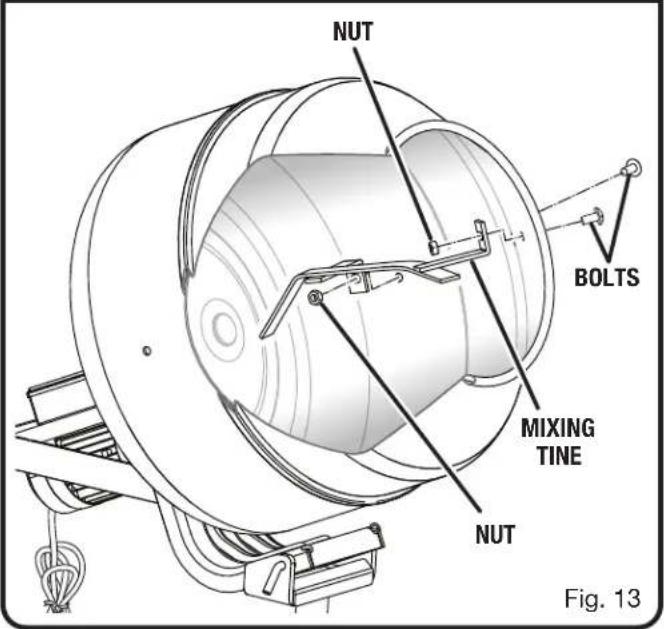 RYOBI RMX001 - INSTALLING THE MIXING TINES - 2
