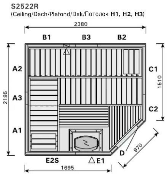 HARVIA Variant S2222KL - INSTRUCTIONS POUR L'INSTALLATION - 38