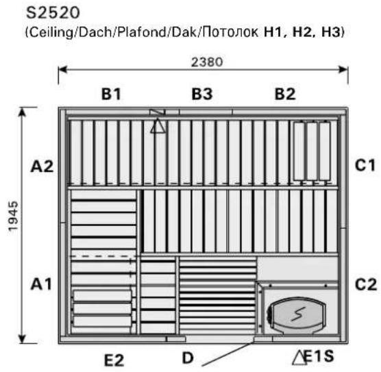HARVIA Variant S2222KL - INSTALLATION DES SAUNALICHTS - 26