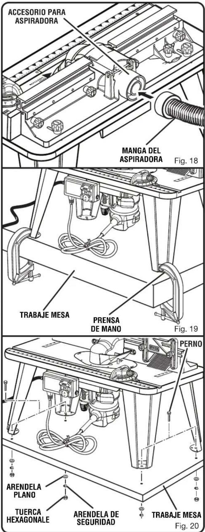 RYOBI A25RT03 - MONTAJE DE LA MESA EN UN TRABAJE MESA - 1