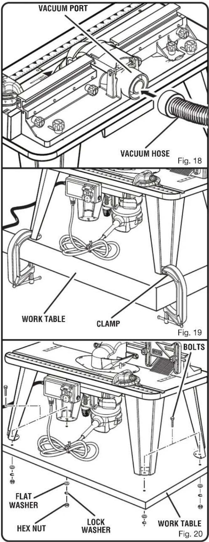 RYOBI A25RT03 - MOUNTING THE ROUTER TABLE TO A WORK BENCH - 1
