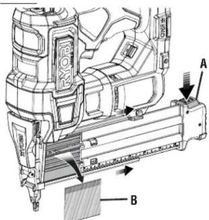 RYOBI P322 - NETTOYAGE DE LA RAINURE DE CLOUS - 3