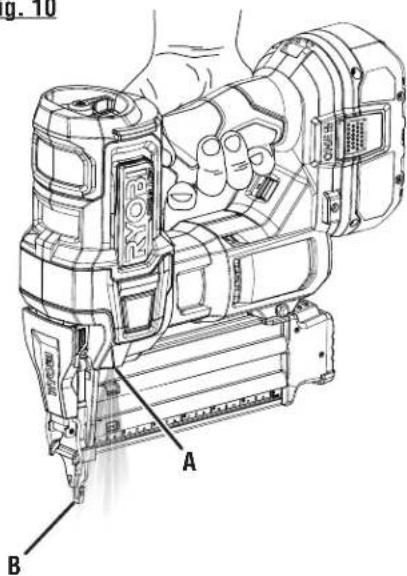 RYOBI P322 - NETTOYAGE DE LA RAINURE DE CLOUS - 2