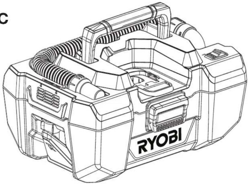 RYOBI P3240 - VOLT WET/DRY VAC - 1