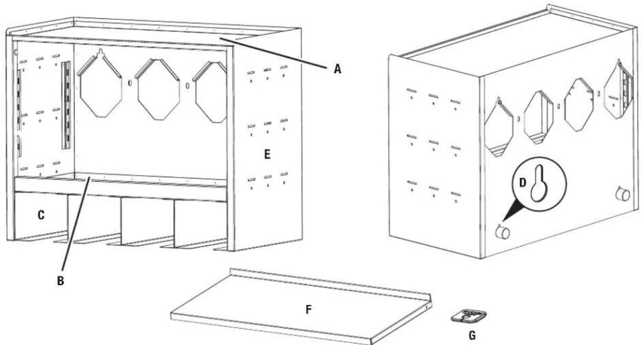 RYOBI STM407 - Para desmontar el gabinete: - 1