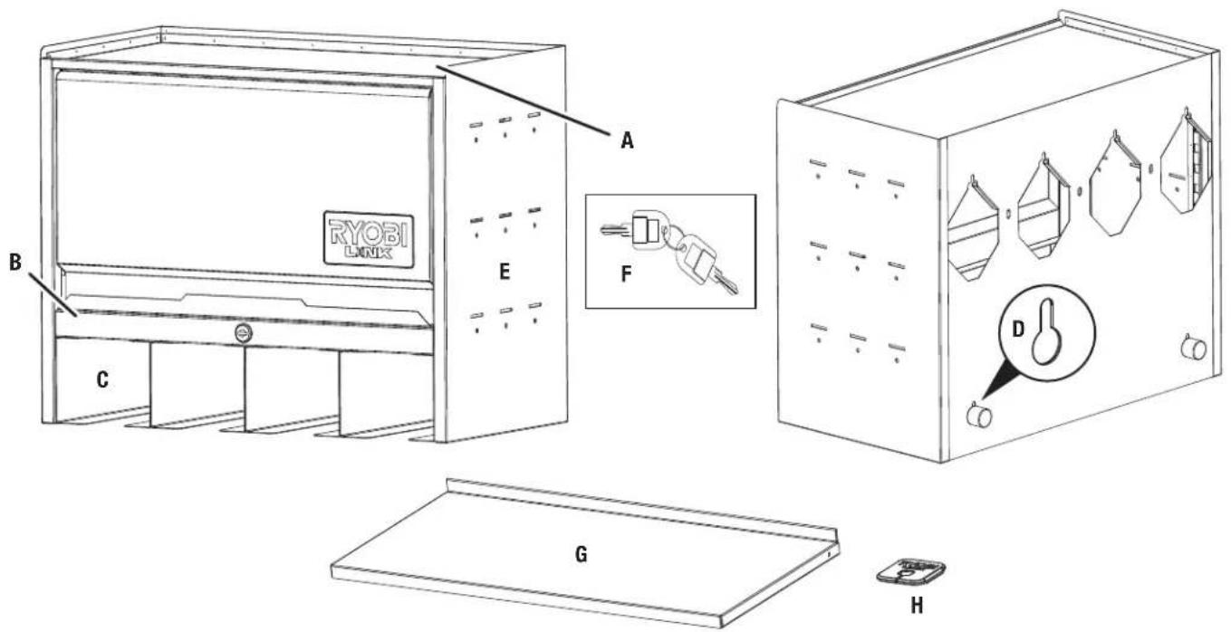 RYOBI STM406 - Para desmontar el gabinete: - 1