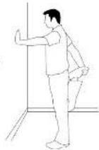 Horizon Fitness 620E - ÉTIREMENT DES MOLLETS EN POSITION DEBOUT - 1