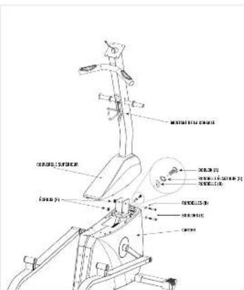 Horizon Fitness 620E - ÉTAPE 3 DE L'ASSEMBLAGE - 2