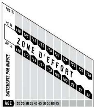 Horizon Fitness 620E - Qu'est-ce qu'une zone d'effort cardio-vasculaire ? - 1