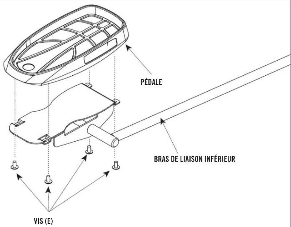 PÉDALE BRAS DE LIAISON INFÉRIEUR VIS (E)